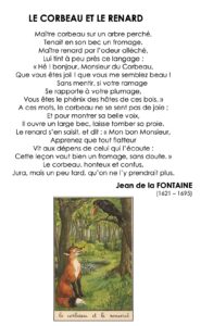 Lire la suite à propos de l’article F6 Les fables : Le Corbeau et le Renard (1)