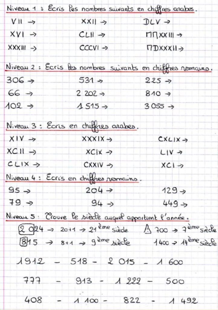 Les Chiffres Romains Le on Compl te Et Exercices CM1 CM2 Les Chiffres Romains Le on Compl te Et Exercices CM1 CM2