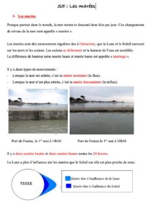 Lire la suite à propos de l’article Leçon CM2 Sciences S5 : Les marées
