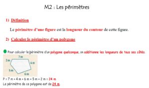 Lire la suite à propos de l’article Leçon Mesure M2 : Les périmètres
