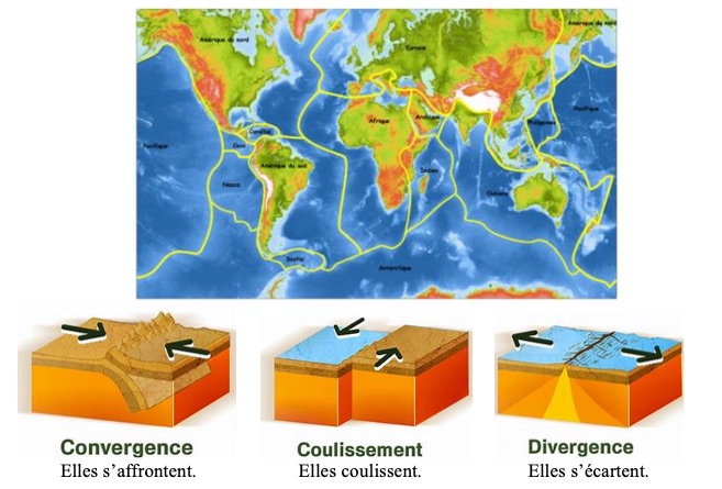 Les séismes : les plaques tectoniques