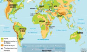 Lire la suite à propos de l’article Géo 13 : Carte des grands ensembles de relief