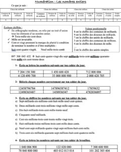 Lire la suite à propos de l’article N2 Les grands nombres Série 3 (lecture – écriture)