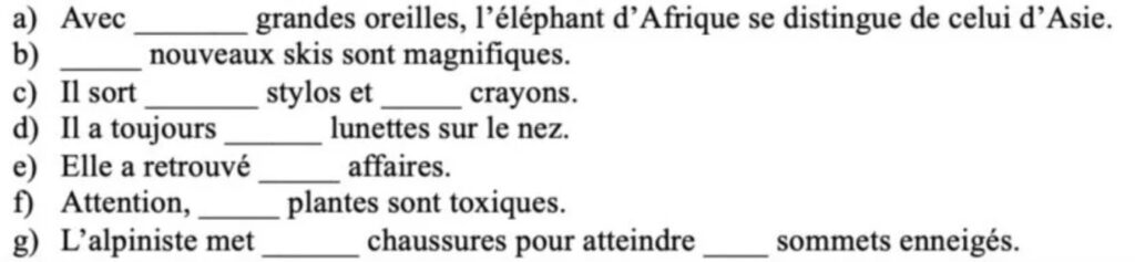 exercices ces ses