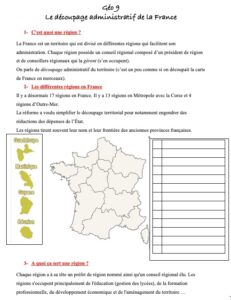 Lire la suite à propos de l’article Leçon CM2 Géographie Géo 9 : Les régions françaises