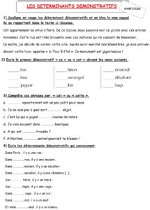 Lire la suite à propos de l’article G13 : Les déterminants démonstratifs, exercices Série 3