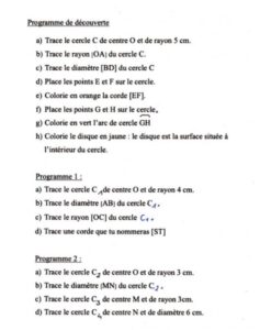 Lire la suite à propos de l’article Géom 14 Les cercles : construire un cercle + vidéo (Série 2)