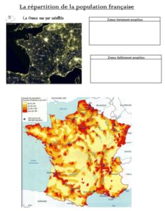 Lire la suite à propos de l’article Géo 5 : La répartition de la population française (documents à compléter)