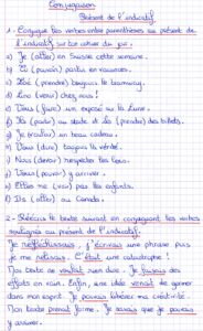 Lire la suite à propos de l’article C5 Présent des verbes à connaître fin CM2 : exercices Série 4