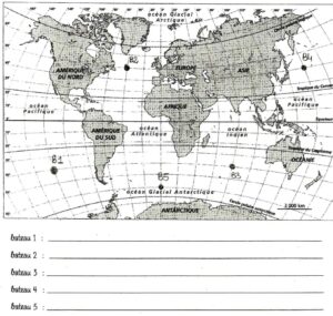 Lire la suite à propos de l’article Géo 11 Se repérer sur Terre : exercices sur les coordonnées (2)