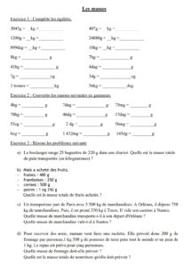 Lire la suite à propos de l’article M8 Les masses : conversions et résolution de problèmes (5)