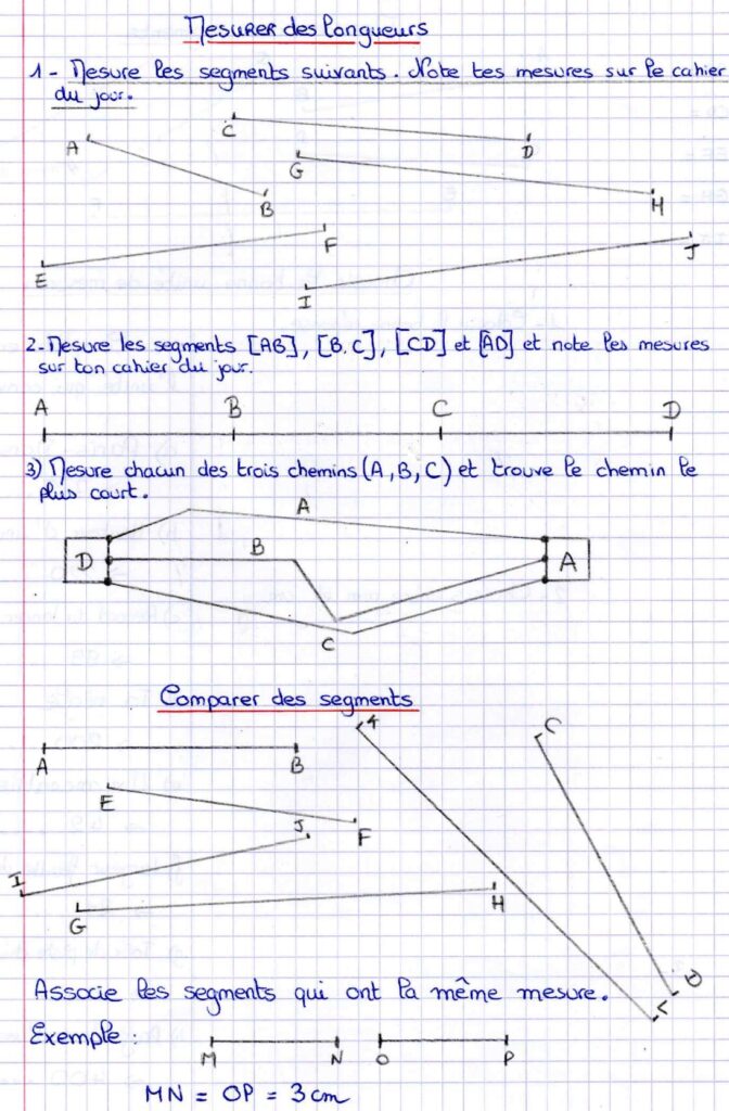 exercices sur les longueurs
