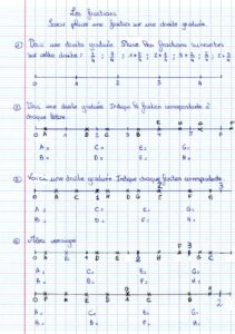 Lire la suite à propos de l’article N3-N4 Les fractions usuelles : Fractions et droites graduées (Série 1)