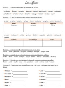 Lire la suite à propos de l’article V5 Les suffixes, exercices Série 3