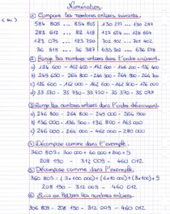 Lire la suite à propos de l’article N1 Nombres entiers : Série 12 (divers exercices)
