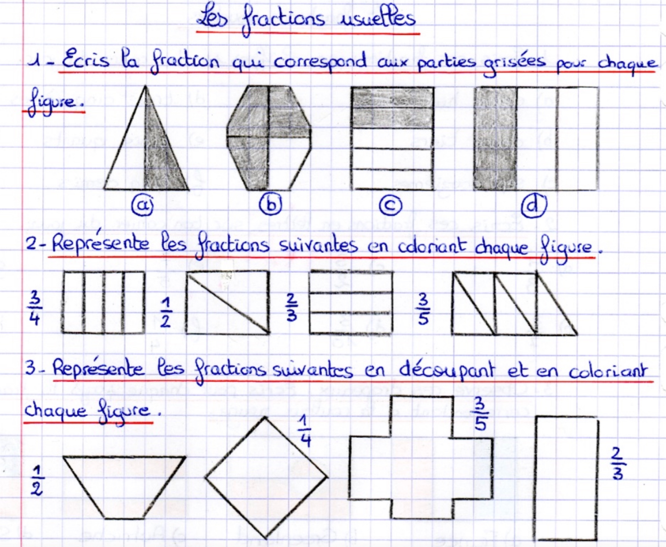 You are currently viewing N3-N4 Les fractions usuelles : Représentation (Série 6)