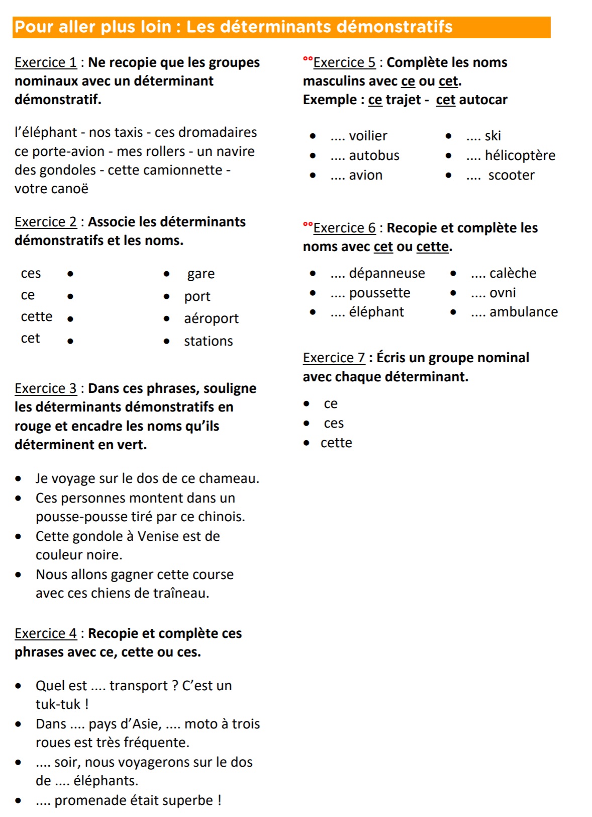 Lire la suite à propos de l’article G13 Vidéos sur les déterminants démonstratifs