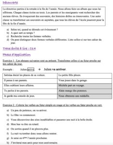 Lire la suite à propos de l’article C14 Le futur proche : approche et exercices Série 1