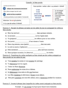 Lire la suite à propos de l’article C14 Le futur proche : exercices Série 2