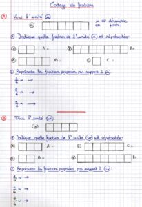Lire la suite à propos de l’article N3-N4 Les fractions usuelles : Codage de fractions (Série 2)