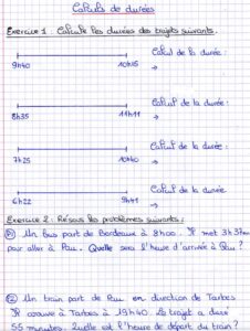 Lire la suite à propos de l’article M6 Les durées : Calculer des durées Série 3