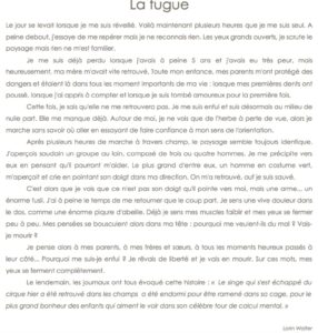 Lire la suite à propos de l’article NV3 Les nouvelles : La fugue