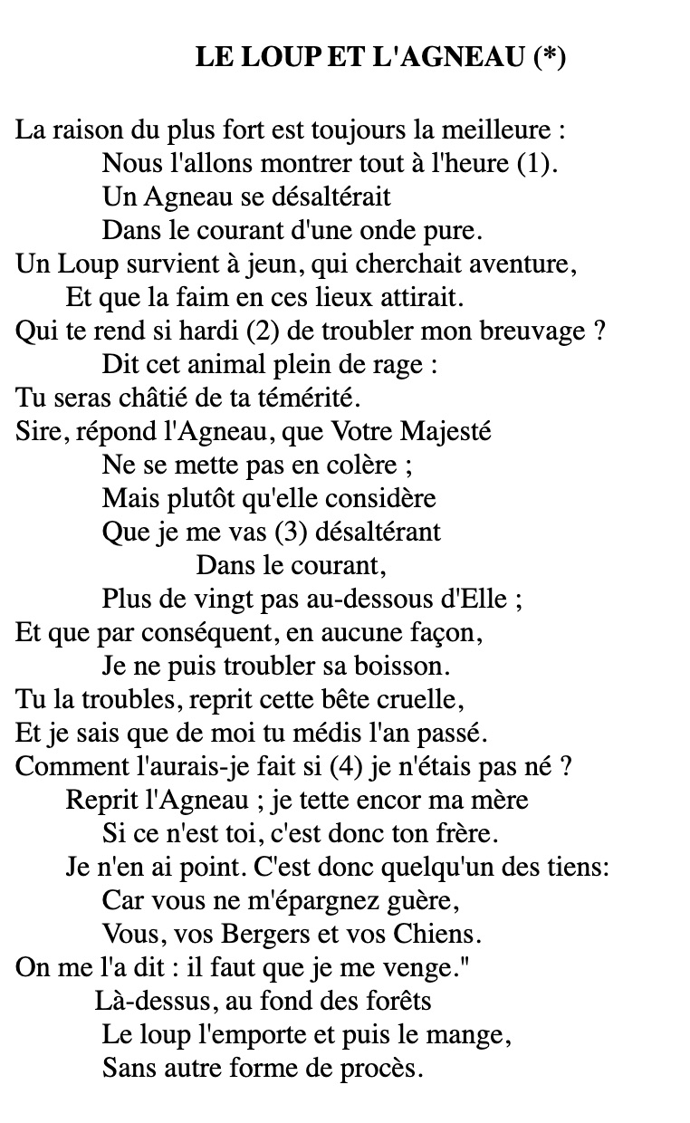 Lire la suite à propos de l’article F9 Les fables : Le Loup et l’Agneau (livre audio et fable)