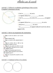 Lire la suite à propos de l’article Géom 14 Le cercle : exercices Série 8