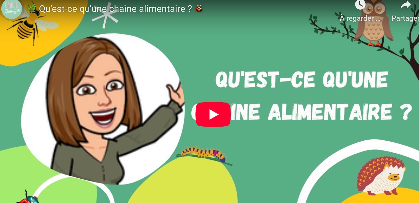 You are currently viewing S14 Les chaînes alimentaires : vidéo avec Emilie Biologie