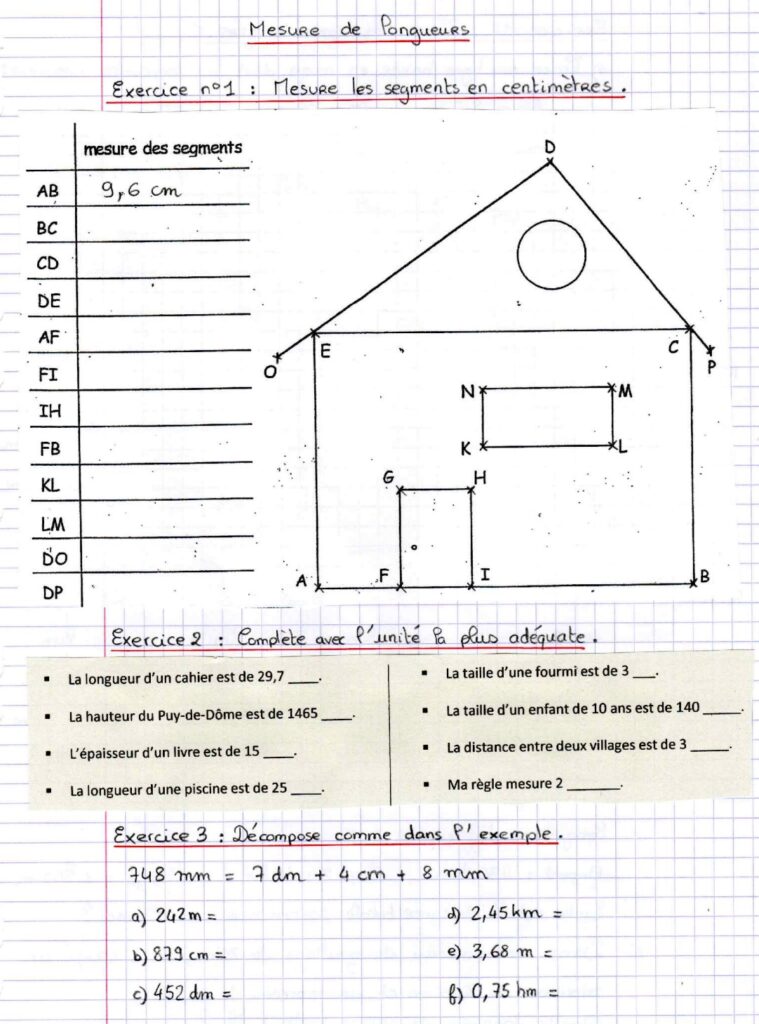 Les longueurs
