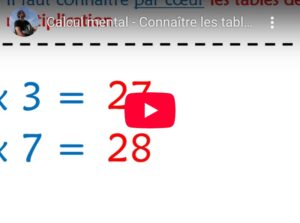 Lire la suite à propos de l’article Calcul mental – Série 22 : Les tables de multiplication (0 à 9)