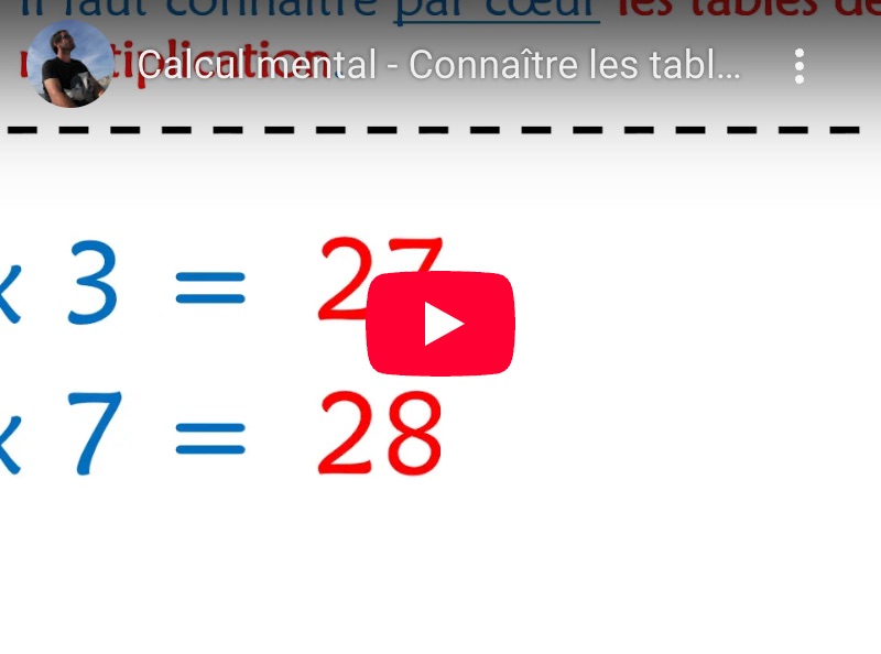 Lire la suite à propos de l’article Calcul mental – Série 22 : Les tables de multiplication (0 à 9)