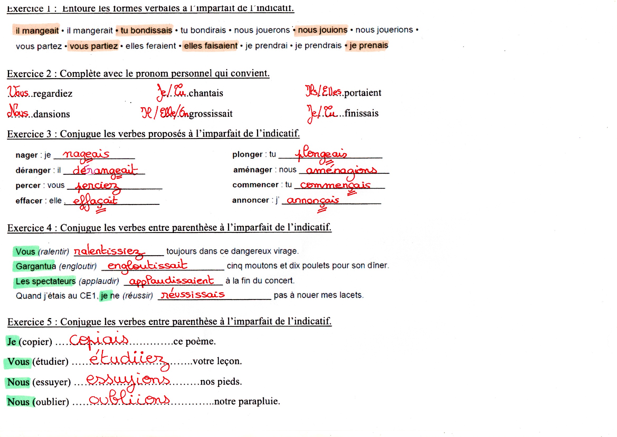 You are currently viewing C8/C9 L’imparfait de l’indicatif : Correction exercices Série 1 (M Bonelli)