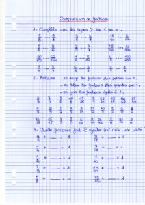 Lire la suite à propos de l’article N4 Les fractions usuelles : Comparaison par rapport à 1 – Exercices (M Bonelli)