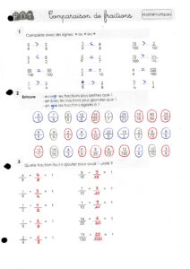 Lire la suite à propos de l’article N4 Les fractions usuelles : Comparaison par rapport à 1 – Exercices (correction)