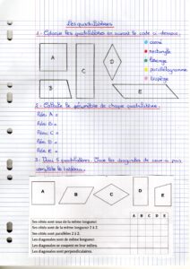 Lire la suite à propos de l’article Géom 7 Les quadrilatères : exercices Série 3