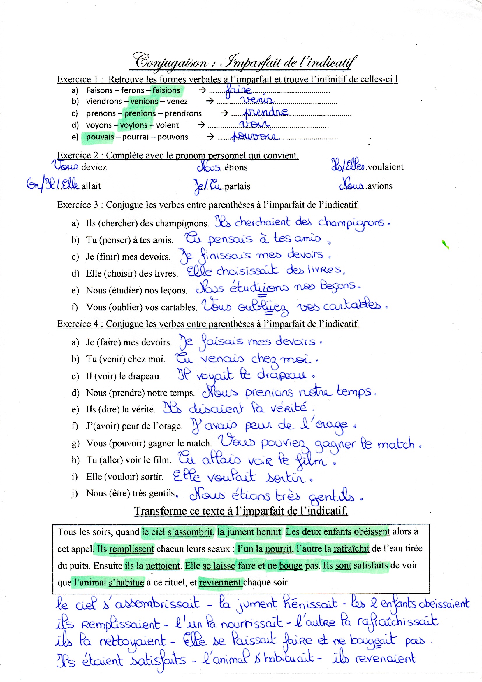 Lire la suite à propos de l’article C8/C9 L’imparfait de l’indicatif : Correction exercices Série 2 (M Bonelli)
