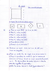 Lire la suite à propos de l’article Géom 7 Caractériser et construire un carré : exercices (M Bonelli)