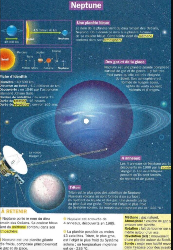 les planètes gazeuses : Neptune