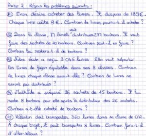 Lire la suite à propos de l’article CP6 La division : résolution de problèmes de partage : Série 2 (fiche)