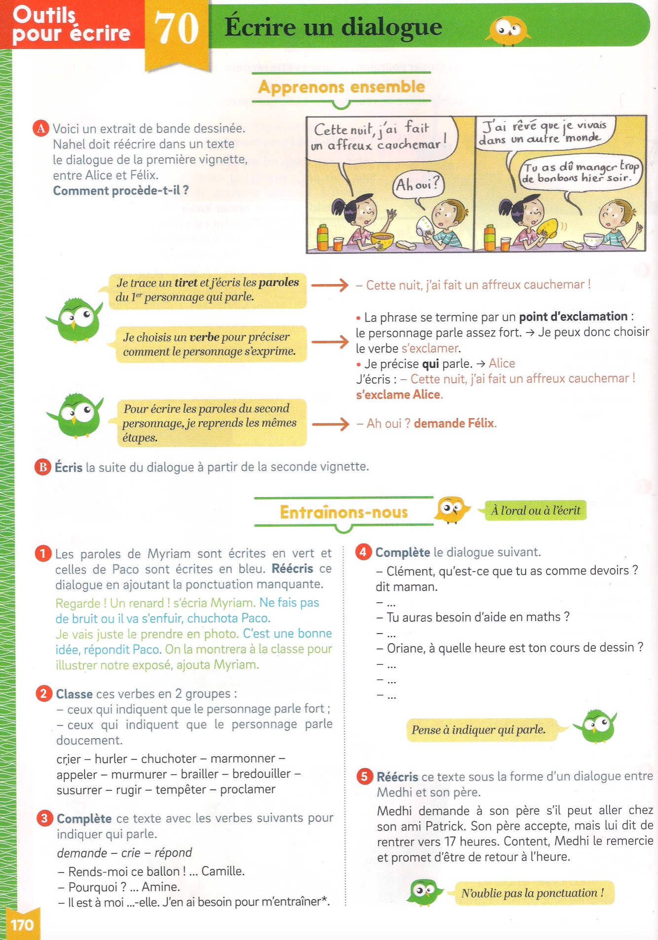 Lire la suite à propos de l’article D2 Le dialogue : Écrire un dialogue