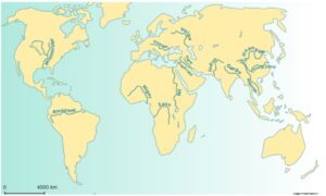 Lire la suite à propos de l’article Géo 14 Carte des grands fleuves dans le monde