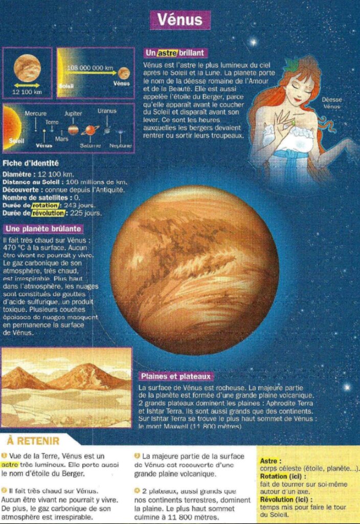 Les planètes rocheuses : Vénus