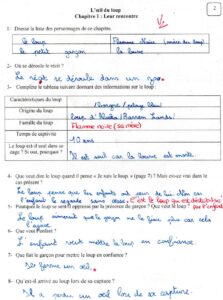 Lire la suite à propos de l’article ODL 2 Oeil du loup : fiche de travail n°2