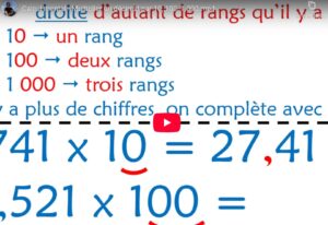 Lire la suite à propos de l’article Calcul mental – Série 26 : Multiplier un ND par 10 – 100 – 1 000