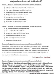 Lire la suite à propos de l’article C8/C9 L’imparfait de l’indicatif : exercices Série 6 (M Bonelli)