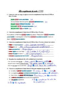 Lire la suite à propos de l’article G10 Les compléments d’objet direct COD : correction des exercices Série 3 (M Bonelli)
