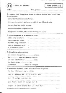 Lire la suite à propos de l’article HG6 Les homophones grammaticaux leur – leurs : exercices Série 2 + correction (M Bonelli)