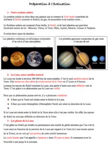 Lire la suite à propos de l’article Préparation Bilan de Sciences sur l’espace