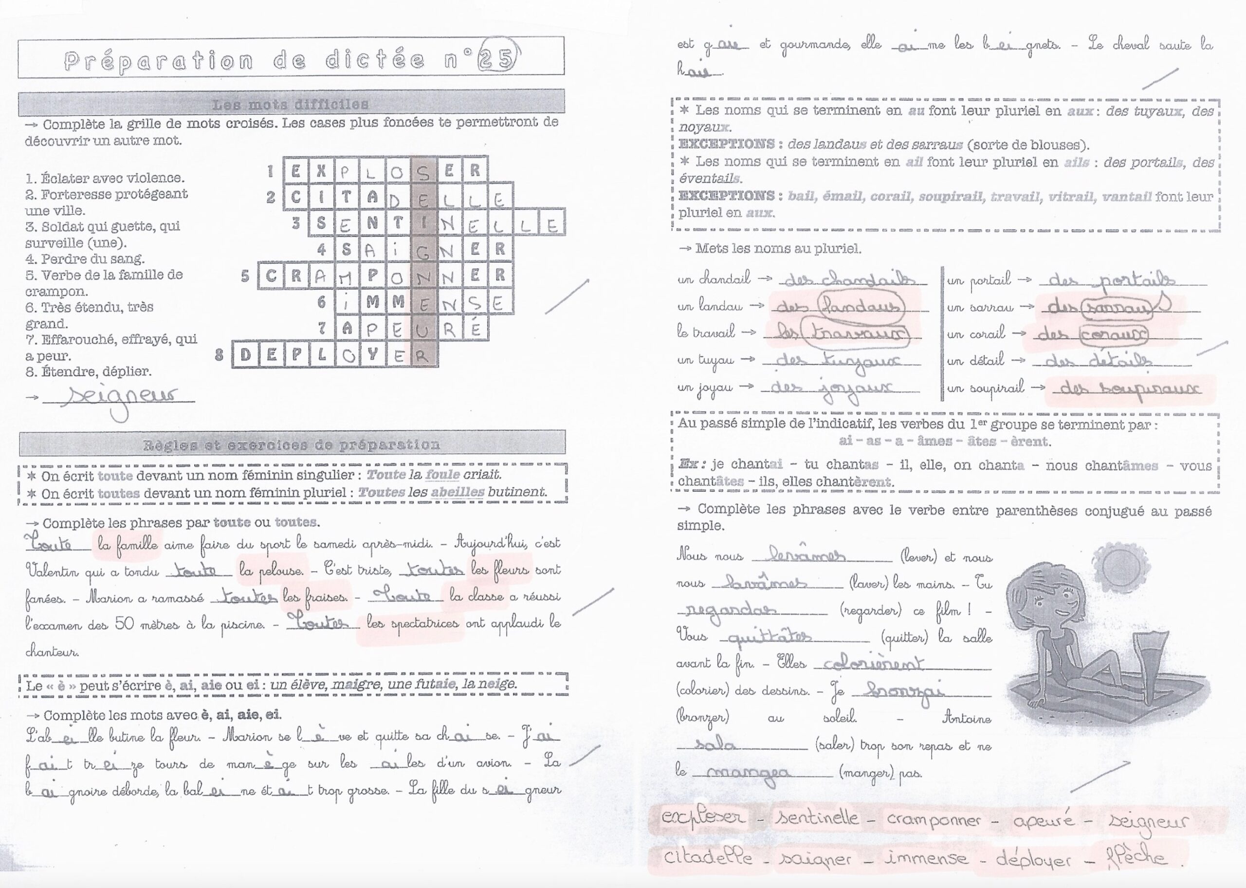 Lire la suite à propos de l’article Préparation Dictée n°25
